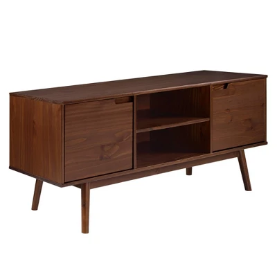 Solid Wood Mid-Century Modern TV Stand For TVs Up To 65" - Saracina Home - Image 15