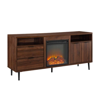 Ronan Modern Storage With Electric Fireplace TV Stand For TVs Up To 65" - Saracina Home - Image 3
