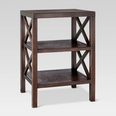 Owings End Table With 2 Shelves (Not Assembled) Espresso - Threshold™ - Image 2