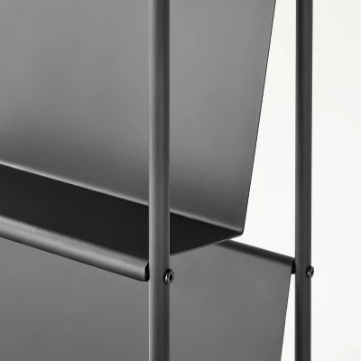 Two-Tier Metal Vinyl Record Storage Rack Black - Hearth & Hand™ With Magnolia - Image 4