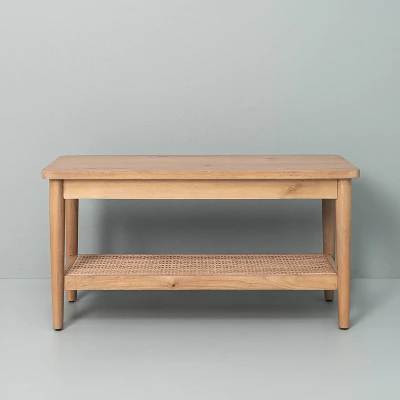 Wood & Cane Bench Natural - Hearth & Hand™ With Magnolia - Image 2
