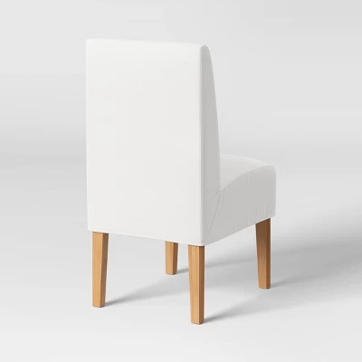 Mirage Slipcover Dining Chair Cream - Threshold™ - Image 3