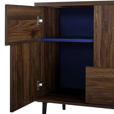 Modern Accent Cabinet With Color Pop Interior - Saracina Home - Image 5