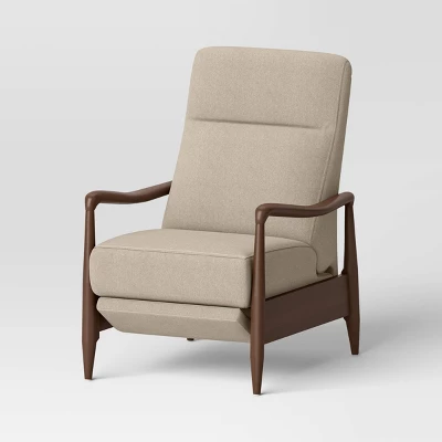 Dusk Mid-Century Wooden Arm Recliner - Threshold™ - Image 7