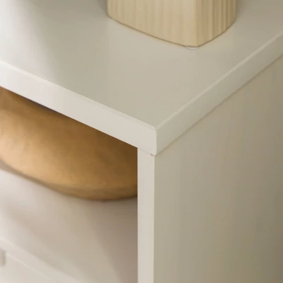 Cara Mid-Century Modern 3 Drawer Corner TV Stand For TVs Up To 58" - Saracina Home - Image 15