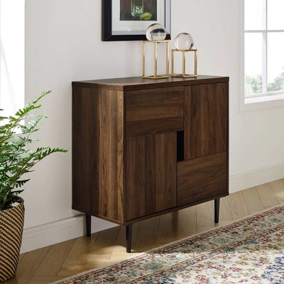 Modern Accent Cabinet With Color Pop Interior - Saracina Home - Image 2