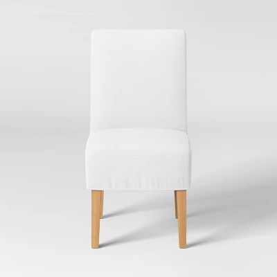 Mirage Slipcover Dining Chair Cream - Threshold™ - Image 2