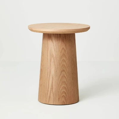 Round Wood Pedestal Accent Side Table - Hearth & Hand™ With Magnolia - Image 6