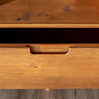 Cara Mid-Century Modern 3 Drawer TV Stand For TVs Up To 65" - Saracina Home - Image 9