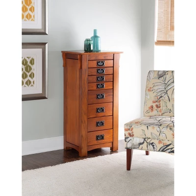 Delia Jewelry Armoire Brown - Powell Company - Image 5