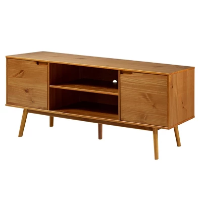 Solid Wood Mid-Century Modern TV Stand For TVs Up To 65" - Saracina Home - Image 12